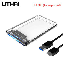 Charger l'image dans la galerie, UTHAI G06 USB3.0 HDD Enclosure 2.5 inch Serial Port SATA SSD Hard Drive Case Support 6TB transparent Mobile External HDD Case