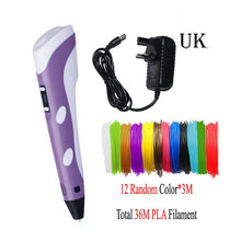 Charger l'image dans la galerie, Dikale 3D Printing Pen DIY 3D Pen Pencil 3D Drawing Pen Stift PLA Filament For Kid Child Education Creative Toys Birthday Gifts