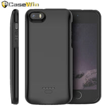 Charger l'image dans la galerie, CASEWIN Battery Charger Case For iPhone SE 5SE 5 5S Cover 4000mAh Charging Powerbank Case For iPhone 5 6 7 8 X 11 Battery Case