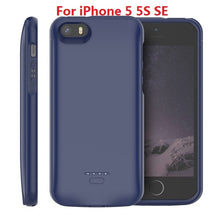 Charger l'image dans la galerie, CASEWIN Battery Charger Case For iPhone SE 5SE 5 5S Cover 4000mAh Charging Powerbank Case For iPhone 5 6 7 8 X 11 Battery Case