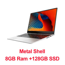 Charger l'image dans la galerie, 15.6 Inch Intel i7 Laptop 8GB/16GB RAM 512GB 1TB HDD Metal Body1080P Windows 10 layout Keyboard Dual Band WiFi Gaming Laptop