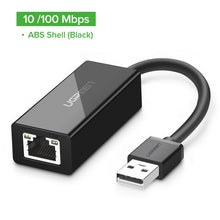 Charger l'image dans la galerie, UGREEN USB 3.0 Ethernet Adapter USB 2.0 Network Card to RJ45 Lan for Windows 10 Xiaomi Mi Box 3 S Nintend Switch Ethernet USB