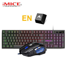 Charger l'image dans la galerie, Gaming keyboard and Mouse Wired keyboard with backlight keyboard Russia Gamer kit 5500Dpi Silent Gaming Mouse Set For PC Laptop