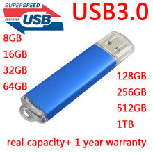 Charger l'image dans la galerie, Usb Flash Drive 128GB 256GB 512GB 1TB Pendrive 3.0 64GB Pen Drive 64 GB 128 GB Pendriver Memoria Usb Stick Memory Disk Gift