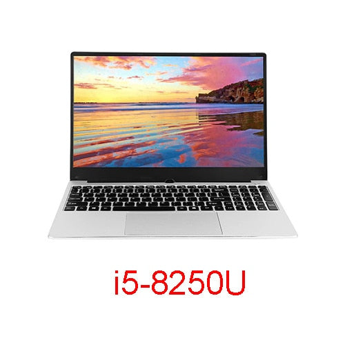 VORKE Notebook 15 Ultrathin SSD Laptop Intel Core i7-4500U  i5-8250U 15.6'' Screen 1920*1080 Windows 10 8GB DDR3 256GB SSD