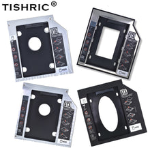 Charger l&#39;image dans la galerie, Tishric Aluminum/Plastic 9.5/12.7mm SATA 3.0 2.5&quot; Universal HDD Caddy Case Enclosure Adapter DVD HDD Hard  Box For CD Optibay
