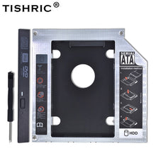 Charger l&#39;image dans la galerie, Tishric Aluminum/Plastic 9.5/12.7mm SATA 3.0 2.5&quot; Universal HDD Caddy Case Enclosure Adapter DVD HDD Hard  Box For CD Optibay

