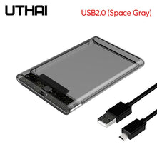 Charger l&#39;image dans la galerie, UTHAI G06 USB3.0 HDD Enclosure 2.5 inch Serial Port SATA SSD Hard Drive Case Support 6TB transparent Mobile External HDD Case
