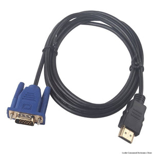 1 M HDMI Cable HDMI To VGA 1080P HD With Audio Adapter Cable HDMI TO VGA Cable dropshipping