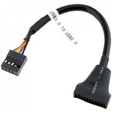 Charger l&#39;image dans la galerie, 19/20 Pin USB 2.0 TO USB 3.0 Female To 9 Pin Male Motherboard Header Adapter Cord Z09 Drop ship
