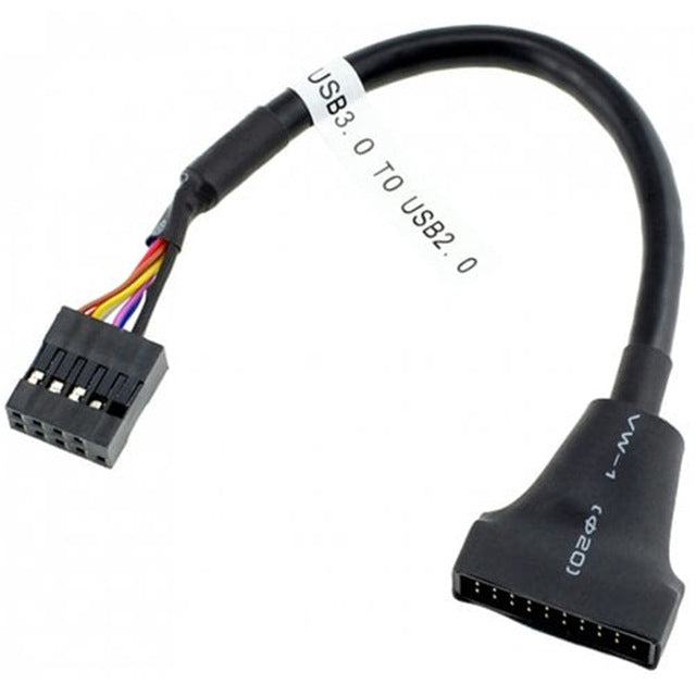 19/20 Pin USB 2.0 TO USB 3.0 Female To 9 Pin Male Motherboard Header Adapter Cord Z09 Drop ship