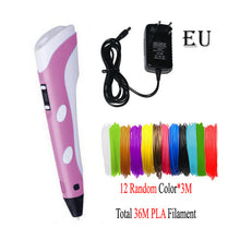 Charger l&#39;image dans la galerie, Dikale 3D Printing Pen DIY 3D Pen Pencil 3D Drawing Pen Stift PLA Filament For Kid Child Education Creative Toys Birthday Gifts
