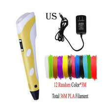 Charger l&#39;image dans la galerie, Dikale 3D Printing Pen DIY 3D Pen Pencil 3D Drawing Pen Stift PLA Filament For Kid Child Education Creative Toys Birthday Gifts
