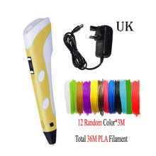 Charger l&#39;image dans la galerie, Dikale 3D Printing Pen DIY 3D Pen Pencil 3D Drawing Pen Stift PLA Filament For Kid Child Education Creative Toys Birthday Gifts
