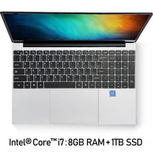 Charger l&#39;image dans la galerie, Intel Core i7 Notebook Computer 15.6 inch 8GB RAM 256GB/512GB/1TB SSD J3160 Quad Core Laptops With FHD Display Ultrabook
