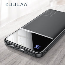 Charger l&#39;image dans la galerie, KUULAA Power Bank 10000mAh Portable Charging PowerBank 10000 mAh USB PoverBank External Battery Charger For Xiaomi Mi 9 8 iPhone
