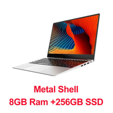Charger l&#39;image dans la galerie, 15.6 Inch Intel i7 Laptop 8GB/16GB RAM 512GB 1TB HDD Metal Body1080P Windows 10 layout Keyboard Dual Band WiFi Gaming Laptop
