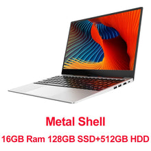 Charger l&#39;image dans la galerie, 15.6 Inch Intel i7 Laptop 8GB/16GB RAM 512GB 1TB HDD Metal Body1080P Windows 10 layout Keyboard Dual Band WiFi Gaming Laptop
