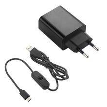 Charger l&#39;image dans la galerie, Raspberry Pi 4 B Power Adapter 5V 3A  Power Supply EU US Plug 1M Switch USB Cable Power Wire Charger for Raspberry Pi 4 Model B

