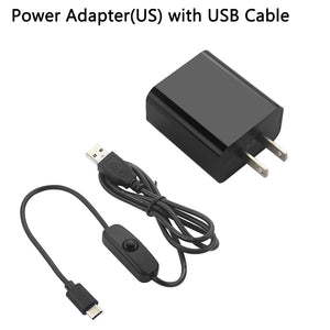 Raspberry Pi 4 B Power Adapter 5V 3A  Power Supply EU US Plug 1M Switch USB Cable Power Wire Charger for Raspberry Pi 4 Model B