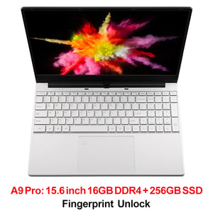 Metal Shell Intel 3867U Netbook 8GB 16GB RAM Windows 10 Laptop Fingerprint Unlock WiFi Backlit Keyboard with 32GB Flash Drive