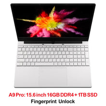 Charger l&#39;image dans la galerie, Metal Shell Intel 3867U Netbook 8GB 16GB RAM Windows 10 Laptop Fingerprint Unlock WiFi Backlit Keyboard with 32GB Flash Drive
