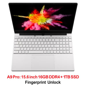 Metal Shell Intel 3867U Netbook 8GB 16GB RAM Windows 10 Laptop Fingerprint Unlock WiFi Backlit Keyboard with 32GB Flash Drive