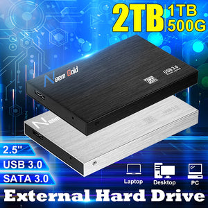 2.5 Inch SATA 3.0 External Hard Drive 1TB/2TB USB 3.0 6Gbps HDD Mobile Hard Disk Disco Duro Externo For MAC/WIN Computer Laptop