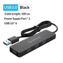Charger l&#39;image dans la galerie, ORICO High Speed 4 Ports USB 3.0 HUB With Power Supply Port USB2.0 Splitter OTG Adapter for iMac Laptop Desktop Accessories
