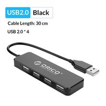 Charger l&#39;image dans la galerie, ORICO High Speed 4 Ports USB 3.0 HUB With Power Supply Port USB2.0 Splitter OTG Adapter for iMac Laptop Desktop Accessories
