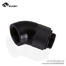 Charger l&#39;image dans la galerie, BYKSKI Black Glod Silver G1/4&#39;&#39; thread 45 degree Rotary Fitting Adapter Rotating 45 degrees water cooling Adaptors

