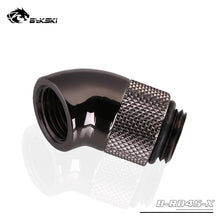 Charger l&#39;image dans la galerie, BYKSKI Black Glod Silver G1/4&#39;&#39; thread 45 degree Rotary Fitting Adapter Rotating 45 degrees water cooling Adaptors
