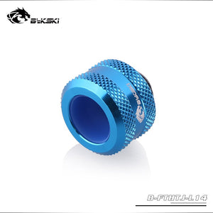 BYKSKI OD14mm Hard Tube Fitting Hand Compression Fitting G1/4'' Computer Accesspries Fitting use for acrylic tube