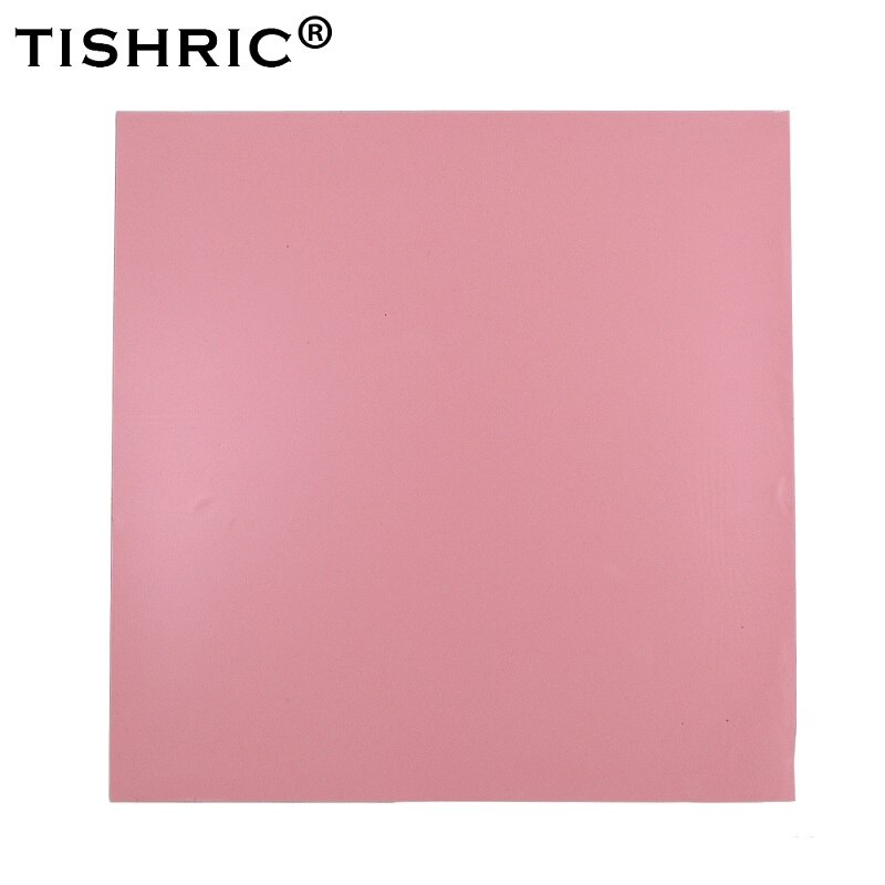 TISHRIC Hot Sale Red GPU CPU Thermal Pads 1mm Cooler Conductive Silicone pad Heatsink 100*100*1mm PC Fan Cooling Heat sink
