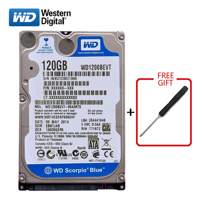 WD Blue Brand 120Gb 2.5