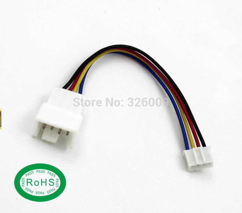 4pin fan Adapter cable, Convert extension cords, VGA card mirco 4pin to mini 4pin fan, 11cm, Support temperature adjustment