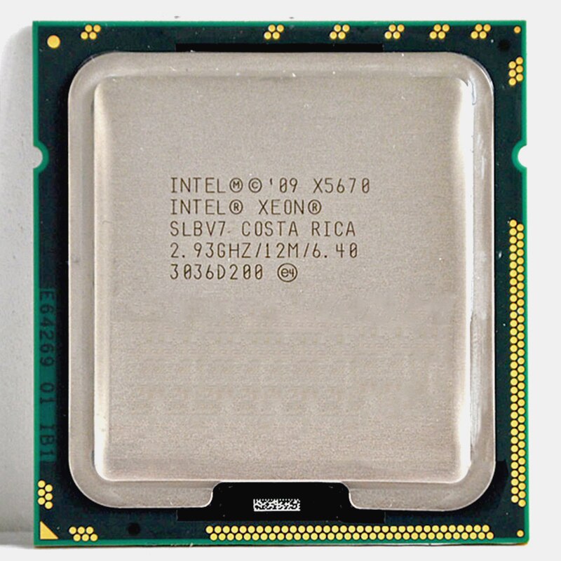 INTEL  Xeon X5670 processor Intel X5670 CPU Six-Core 2.93GHz LGA 1366 TDP 95W 12MB CPU warranty 1 year suitable X58 motherbaord