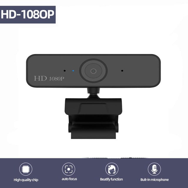 USB Web Camera 1080P HD 5MP Auto Focus Computer Camera Webcams Built-In Sound-absorbing Microphone 1920 *1080 Dynamic Resolution