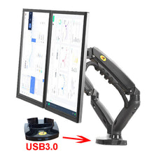 Charger l&#39;image dans la galerie, 2019 New NB F160 Dual Monitor Holder Full Motion Dual Arm Monitor Support 17-27 inch Monitor Mount Bracket Load 2-9 kgs each
