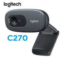 Charger l&#39;image dans la galerie, Original Logitech C270/C270i/C310/OEM HD Webcam 720p HD Built-in Mic Web Camera USB2.0 Free drive Webcam for PC Chat Camera
