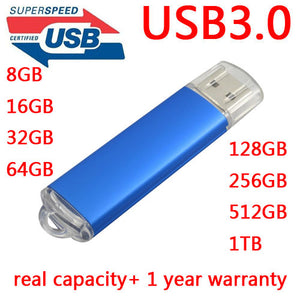 Usb Flash Drive 128GB 256GB 512GB 1TB Pendrive 3.0 64GB Pen Drive 64 GB 128 GB Pendriver Memoria Usb Stick Memory Disk Gift